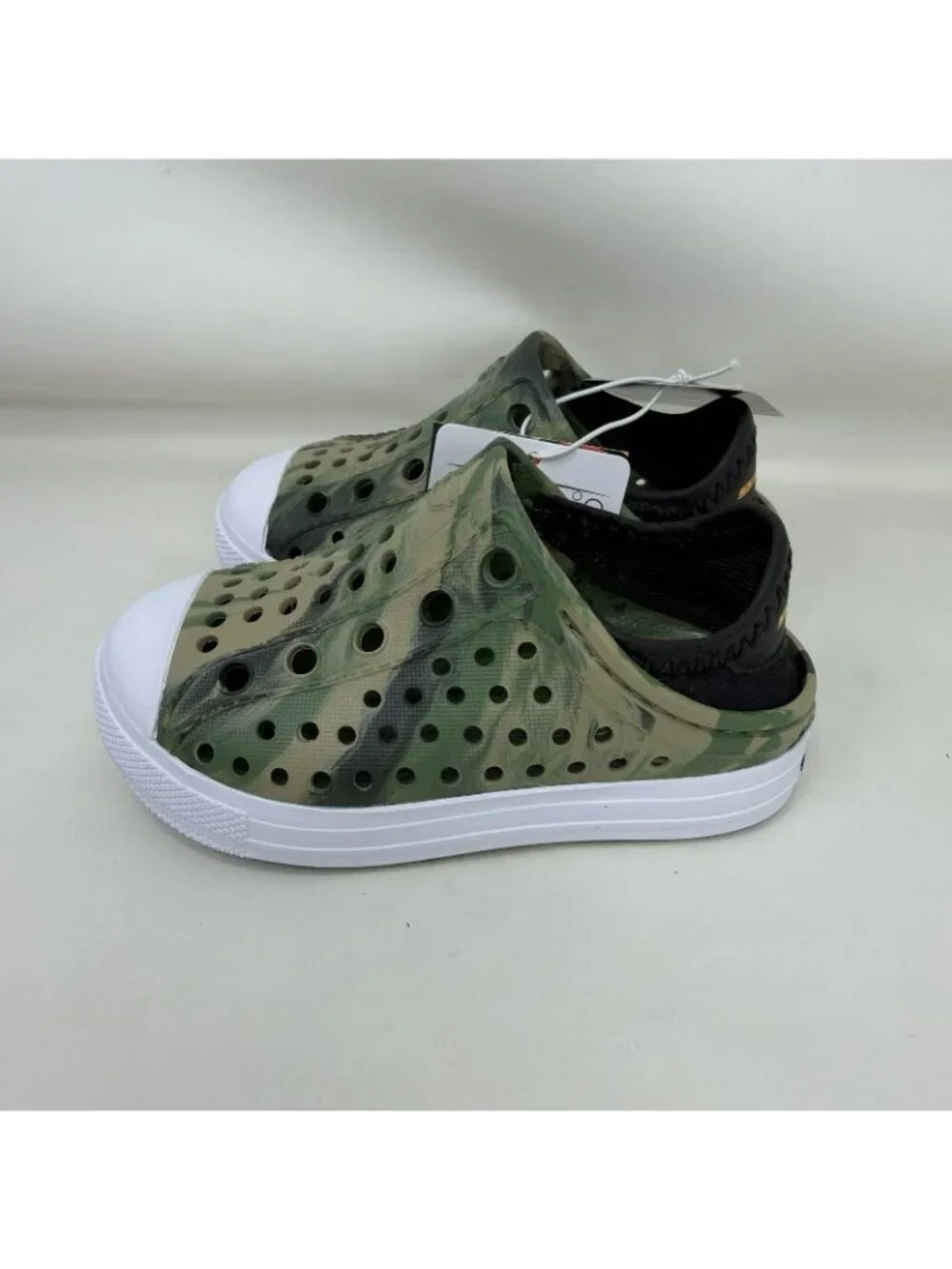 Skechers Foamies Solar Surge Slip-On Water Shoes Green White Toddler Size 6